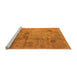 Sideview of Machine Washable Oriental Orange Industrial Area Rugs, wshurb1167org