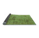 Sideview of Oriental Light Blue Industrial Rug, urb1167lblu