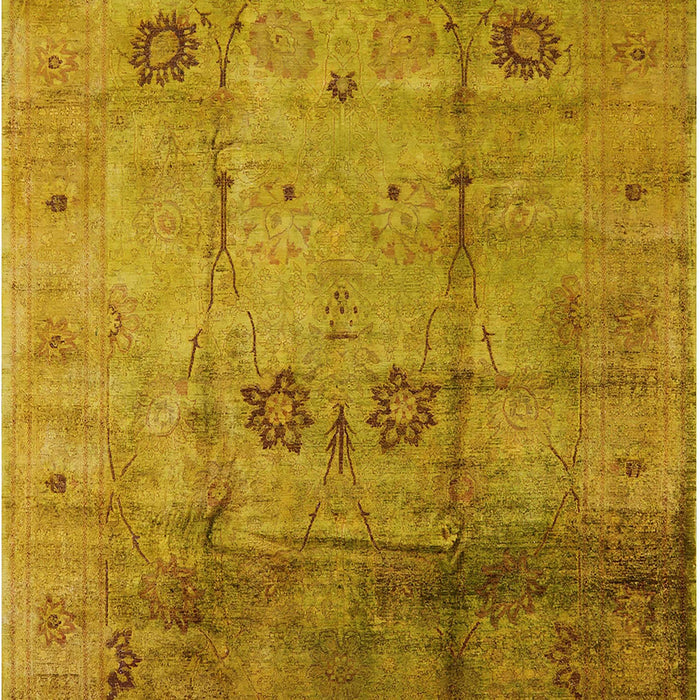 Mid-Century Modern Dark Bisque Brown Oriental Rug, urb1167