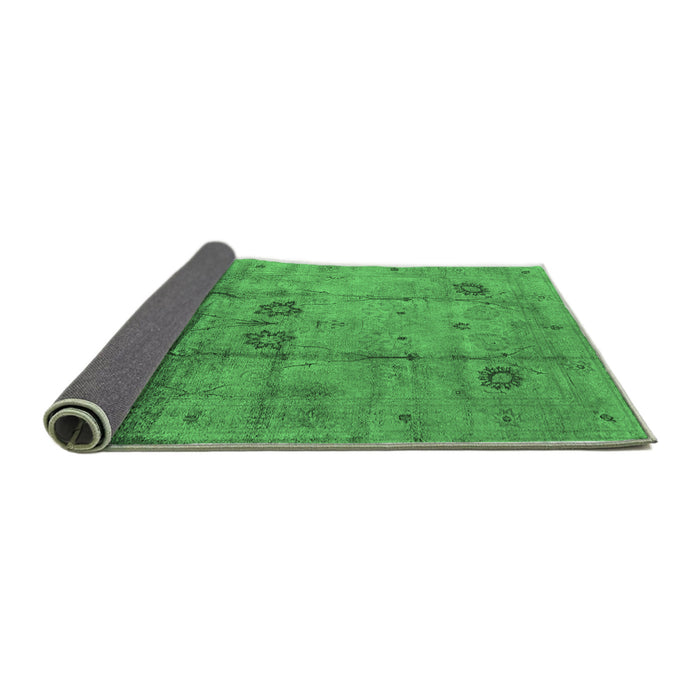 Sideview of Oriental Emerald Green Industrial Rug, urb1167emgrn