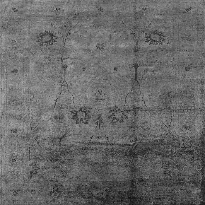 Square Oriental Gray Industrial Rug, urb1167gry