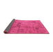 Sideview of Oriental Pink Industrial Rug, urb1167pnk