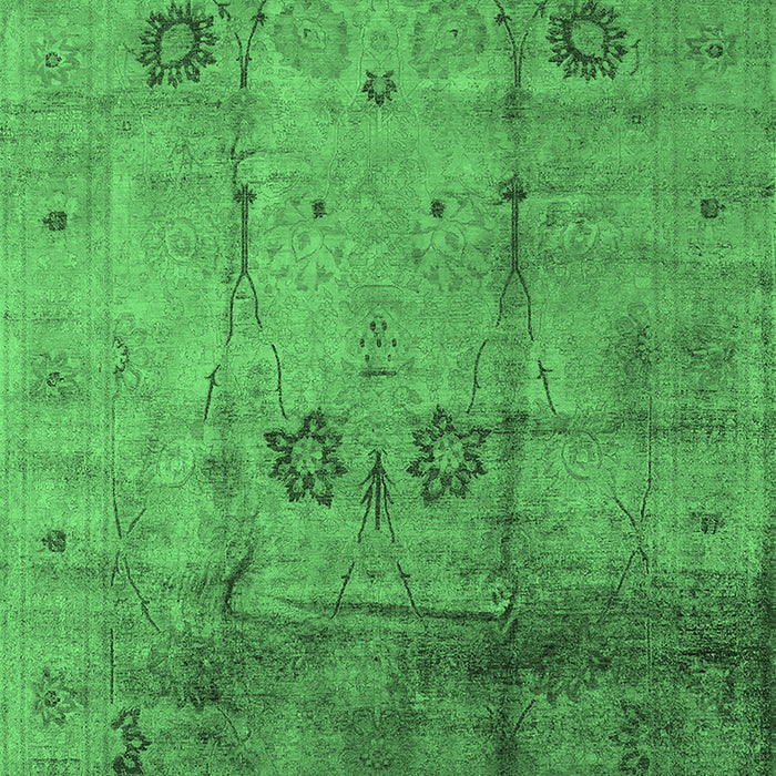 Oriental Emerald Green Industrial Rug, urb1167emgrn