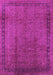 Machine Washable Persian Purple Bohemian Area Rugs, wshurb1168pur