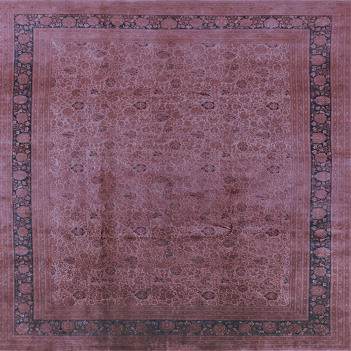 Square Persian Light Blue Bohemian Rug, urb1168lblu