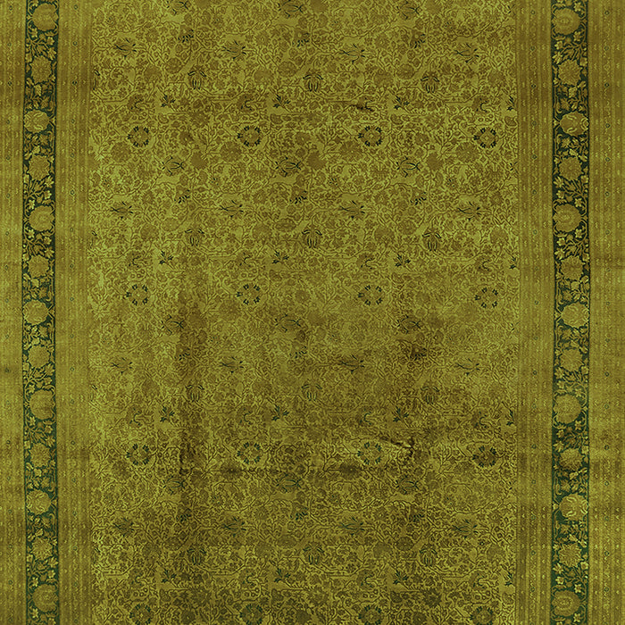 Machine Washable Persian Green Bohemian Area Rugs, wshurb1168grn