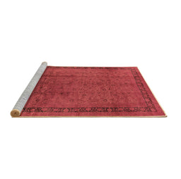 Sideview of Machine Washable Persian Brown Bohemian Rug, wshurb1168brn