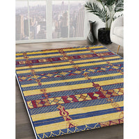 Mid-Century Modern Purple Oriental Rug, urb1169