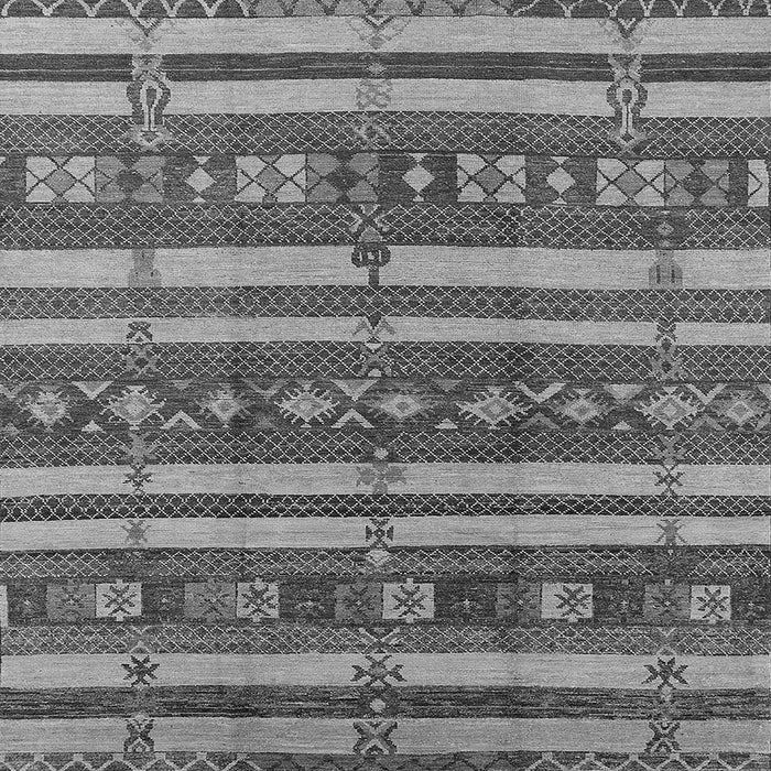 Square Oriental Gray Industrial Rug, urb1169gry