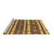 Sideview of Machine Washable Oriental Brown Industrial Rug, wshurb1169brn