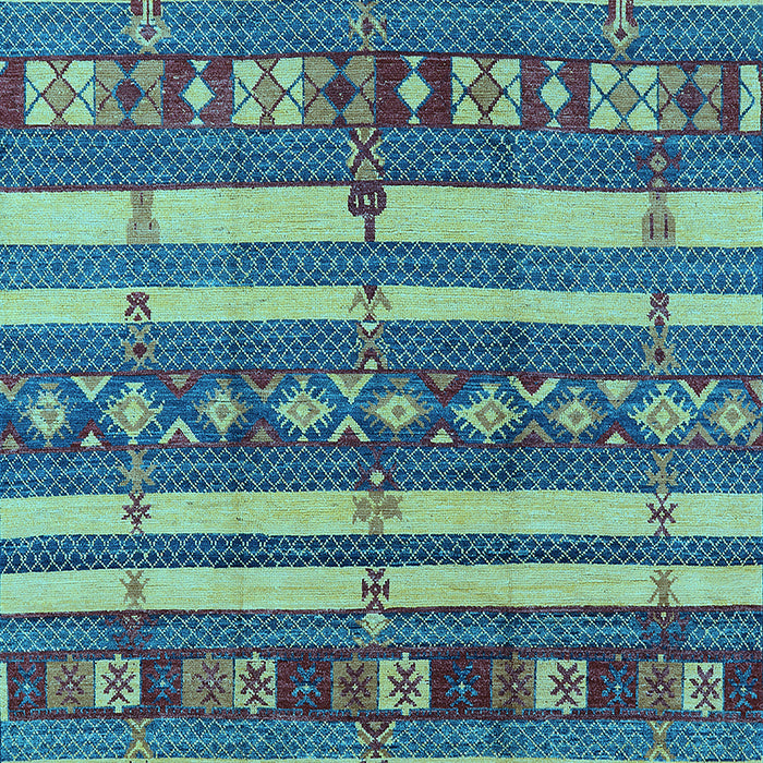 Oriental Light Blue Industrial Rug, urb1169lblu