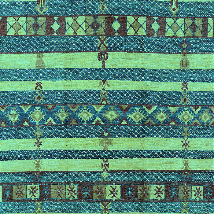 Oriental Turquoise Industrial Rug, urb1169turq