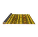 Sideview of Oriental Yellow Industrial Rug, urb1169yw