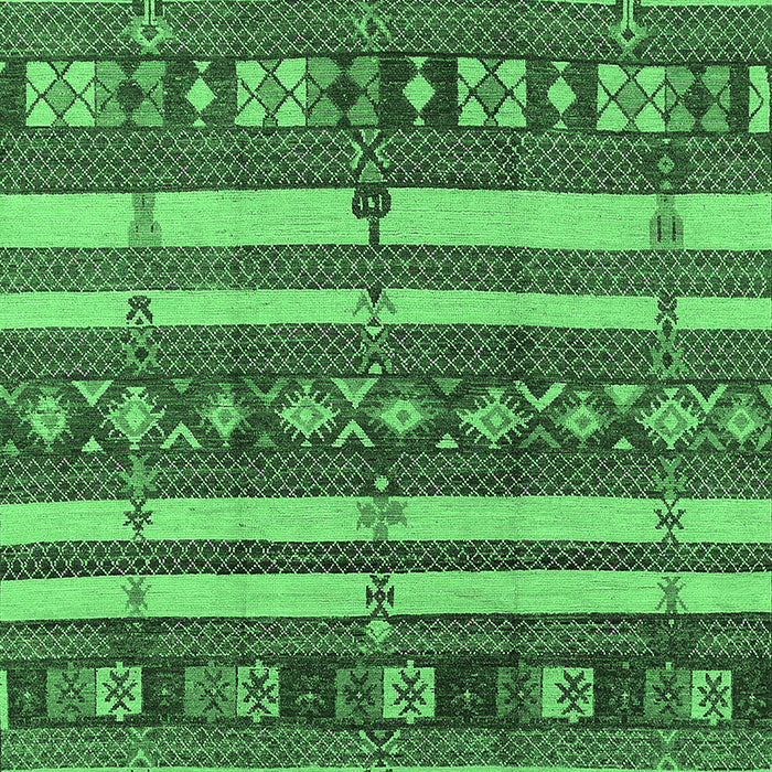 Oriental Emerald Green Industrial Rug, urb1169emgrn