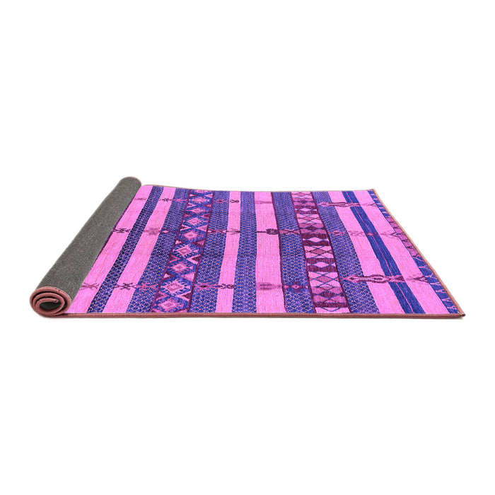 Sideview of Oriental Purple Industrial Rug, urb1169pur