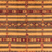 Square Oriental Orange Industrial Rug, urb1169org