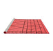 Industrial Red Washable Rugs