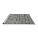 Sideview of Machine Washable Oriental Gray Industrial Rug, wshurb1170gry