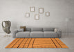 Machine Washable Oriental Orange Industrial Area Rugs in a Living Room, wshurb1170org