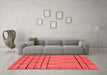 Industrial Red Washable Rugs