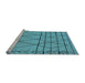 Sideview of Machine Washable Oriental Light Blue Industrial Rug, wshurb1170lblu