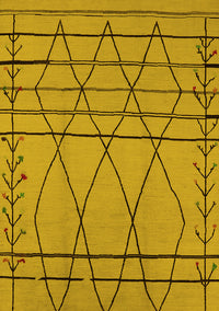 Oriental Yellow Industrial Rug, urb1170yw