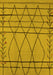 Oriental Yellow Industrial Rug, urb1170yw