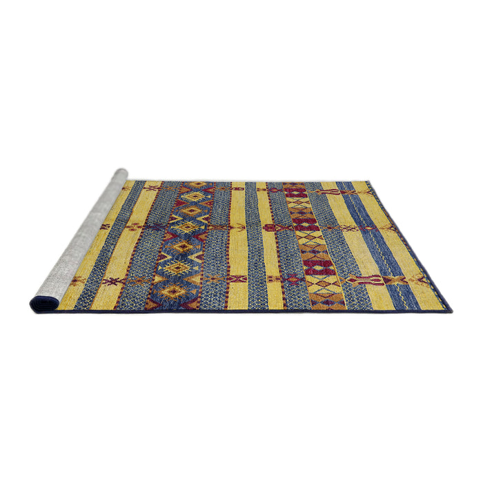 Sideview of Machine Washable Industrial Modern Plum Purple Rug, wshurb1171
