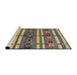 Sideview of Machine Washable Industrial Modern Plum Purple Rug, wshurb1171