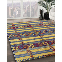 Mid-Century Modern Plum Purple Oriental Rug, urb1171