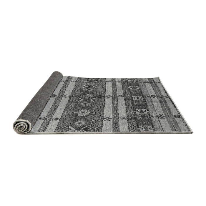 Sideview of Oriental Gray Industrial Rug, urb1171gry