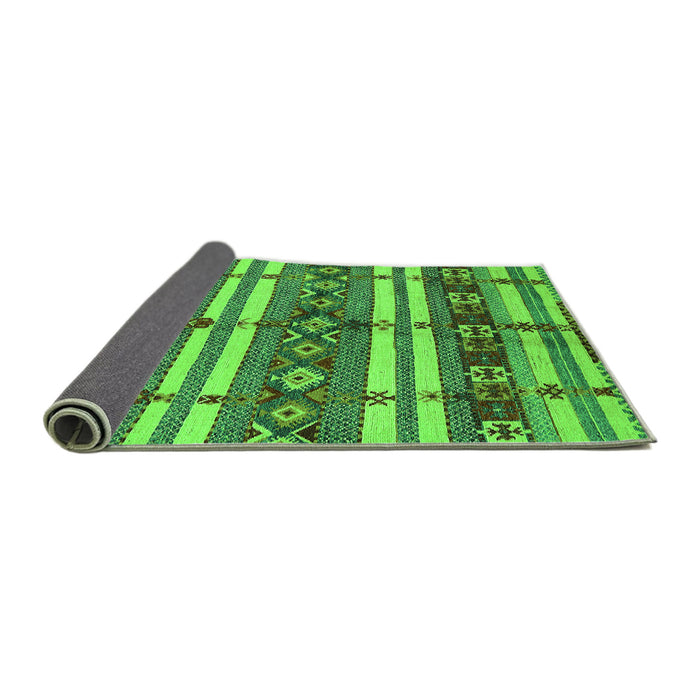 Sideview of Oriental Green Industrial Rug, urb1171grn