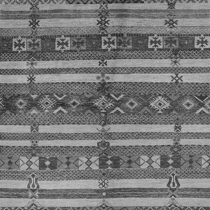 Square Oriental Gray Industrial Rug, urb1171gry