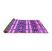 Sideview of Oriental Purple Industrial Rug, urb1171pur