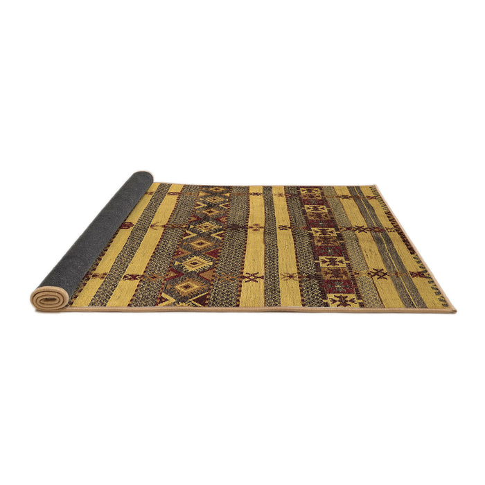 Sideview of Oriental Brown Industrial Rug, urb1171brn