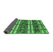 Sideview of Oriental Emerald Green Industrial Rug, urb1171emgrn