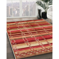 Mid-Century Modern Mango Orange Oriental Rug, urb1172