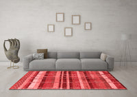 Machine Washable Oriental Red Industrial Rug, wshurb1172red