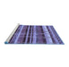 Sideview of Machine Washable Oriental Blue Industrial Rug, wshurb1172blu