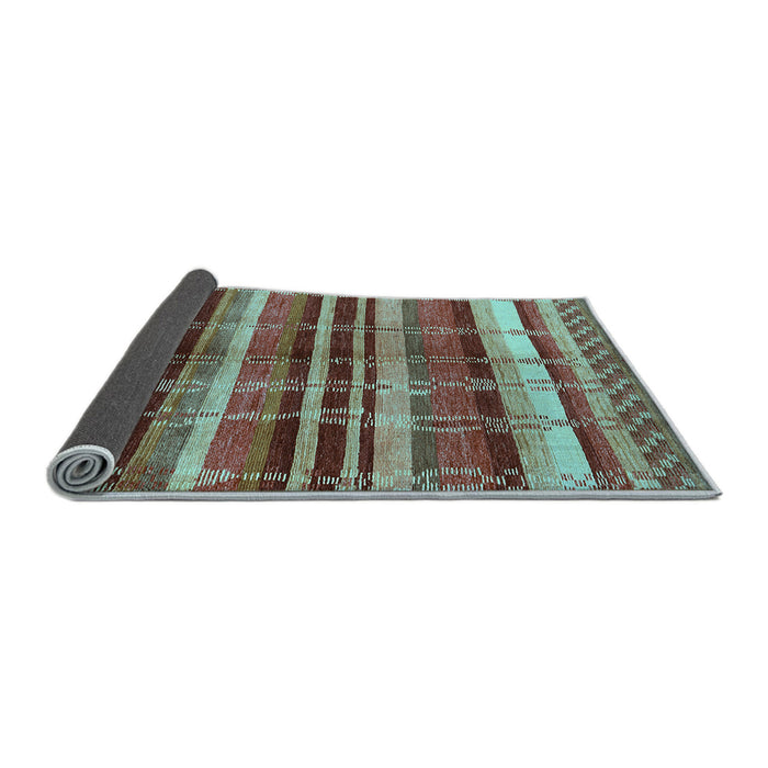 Sideview of Oriental Light Blue Industrial Rug, urb1172lblu