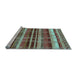 Sideview of Machine Washable Oriental Light Blue Industrial Rug, wshurb1172lblu