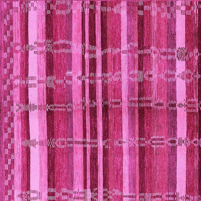 Square Machine Washable Oriental Pink Industrial Rug, wshurb1172pnk