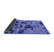 Sideview of Southwestern Blue Country Rug, urb1173blu