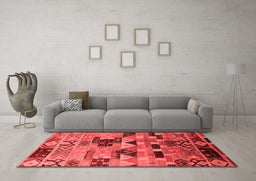 Country Red Washable Rugs