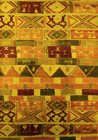 Southwestern Yellow Country Rug, urb1173yw