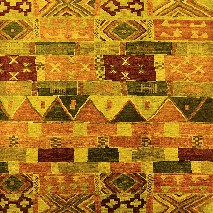 Southwestern Yellow Country Rug, urb1173yw