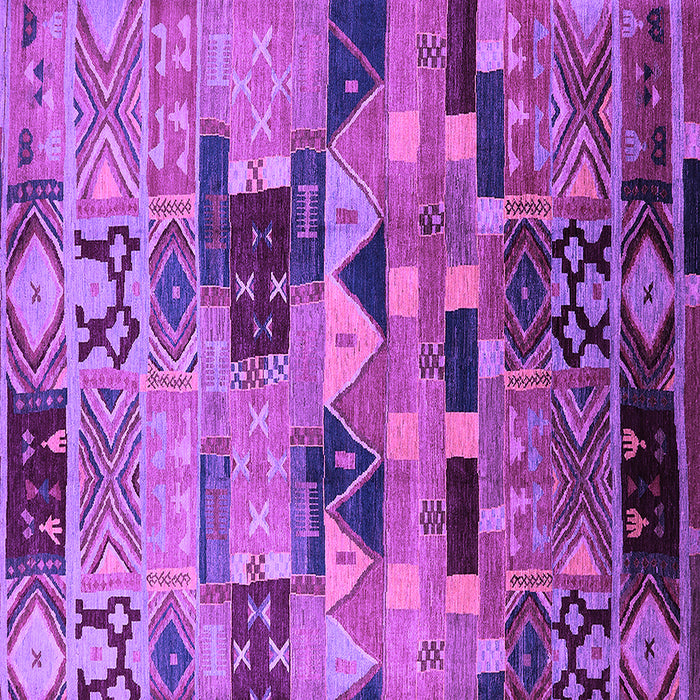Square Southwestern Purple Country Rug, urb1173pur