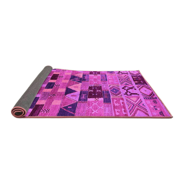 Sideview of Southwestern Pink Country Rug, urb1173pnk