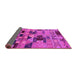 Sideview of Southwestern Pink Country Rug, urb1173pnk