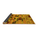 Sideview of Southwestern Yellow Country Rug, urb1173yw